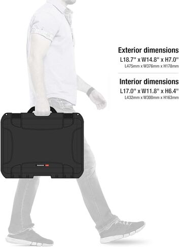 NANUK 925 for DJI Avata 2 Fly More Combo - Waterproof Hard Case with Foam Insert, Graphite in Saudi Arabia