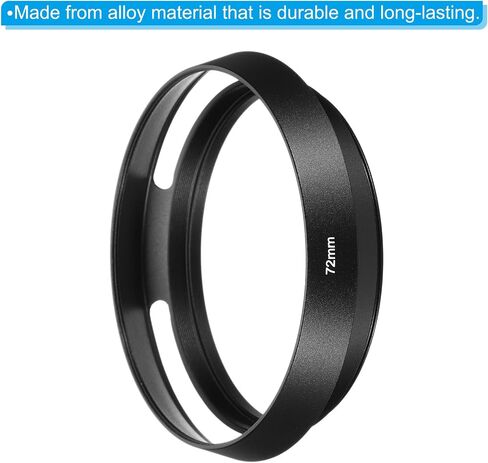 PATIKIL 39mm Lens Hood, 2Pcs Standard Vented Matte Surface Anti-reflective Inside Hollow Lens Hood for Universal Camera Lens, Black for Nikon, for Fujifilm, for Pentax, for Leica in Saudi Arabia