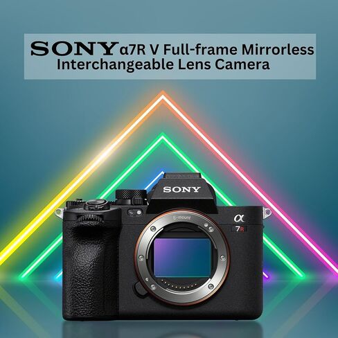 كاميرا Sony Alpha 7 Mark V كاملة الإطار بدون مرآة - عدسة قابلة للتبديل، وقدرات فيديو 4K، وحزمة تقنية التركيز التلقائي المتقدمة مع برامج التحرير، وعدسة 117-50 مم، والملحقات (6 عناصر) in Saudi Arabia