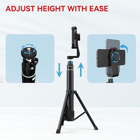 Compact Tripod & Selfie Stick Combo: Ultimate Portability for On-The-Go Photography, Video Recording in Saudi Arabia