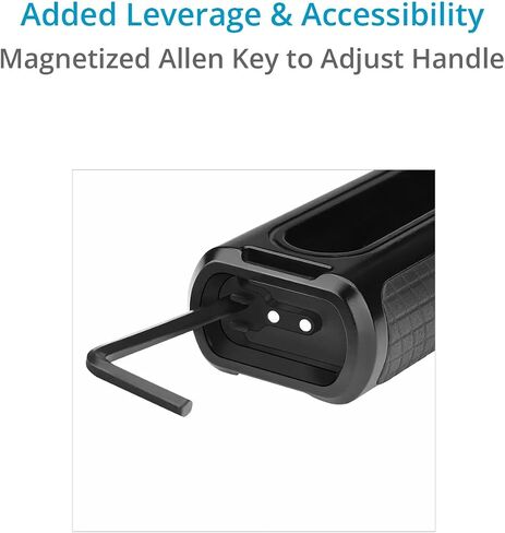 PROAIM SnapRig Mini Side Handle 246 with Up/Down Adjustable Rail Clamp. for Right/Left Side Handgrip with Camera Cages & Rigs. for Small to Mid-Size DSLR DSLM Cameras. in Saudi Arabia