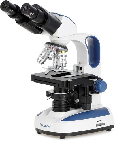 AmScope Exclusive 40X-1000X Advanced Student and Professional Compound Microscope w/Ergonomic Design in Saudi Arabia