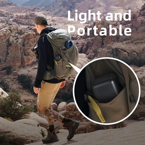 Upgraded Waterproof 2 Packs 360 X3 Batteries with 7000mAh Charging Compartment Battery Charger Box Fast Charge Hub Dual Battery Accessories Charging Station（Gray） in Saudi Arabia