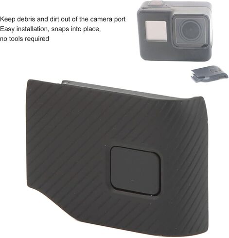 باب جانبي بديل لـ GoPro لـ HERO 5 6 7، غطاء بطارية قابل للإزالة، جزء إصلاح محول منفذ الشحن من النوع C، غطاء جانبي قابل للاستبدال للكاميرا in Saudi Arabia