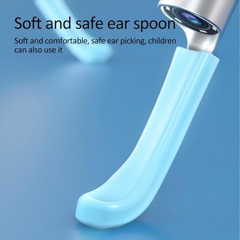 Otoscope with Light for iPhone iPad - Ultra Clear View Ear Scope Otoscope with Light | 3.5mm Otoscope Camera with Ear Wax Removal Tools | Ear Otoscope Supports Photo Capture & Video Recording in Kuwait