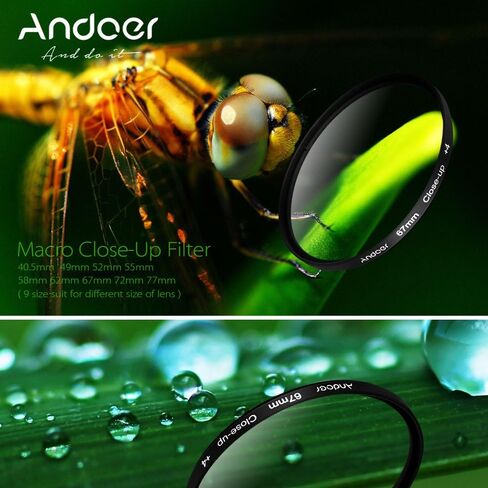 Andoer 67mm CPL+Close-Up+4 +Star 8-Point Filter Circular Filter Kit Circular Polarizer Filter Macro Close-Up Star 8-Point Filter with Bag for Nikon for Canon Pentax Sony DSLR Camera in Saudi Arabia