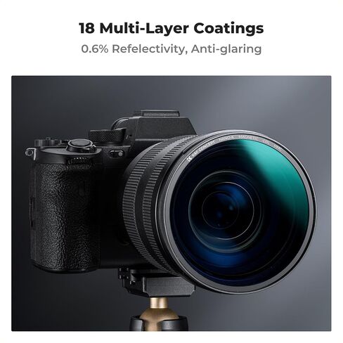 K&F Concept 58mm Magnetic Circular Polarizer Lens Filter with Cleaning Cloth Optical Glass Ultra Slim Polarizing CPL Lens Filter with 18 Multi-Layer Coatings (K-Series) in Saudi Arabia