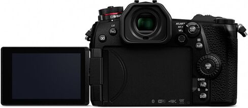 هيكل كاميرا PANASONIC LUMIX G9 بدون مرآة، 20.3 ميجابكسل بالإضافة إلى 80 ميجابكسل وضع عالي الدقة، 5 محاور مزدوجة I.S2، DC-G9KBODY (أسود أمريكي) (متجدد) in Saudi Arabia