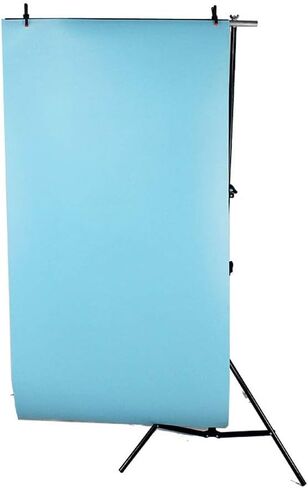 حامل خلفية محمول على شكل حرف T، 5 × 6.56 قدم / 150 × 200 سم قابل للتعديل للصور من PVC مجموعة نظام حامل دعم الخلفية مع حقيبة حمل، 3 مشابك زنبركية للتصوير الفوتوغرافي وحفلات استوديو الفيديو وحفلات الزفاف in Kuwait