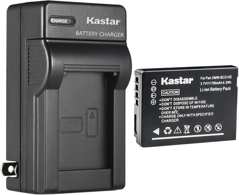 Kastar DMW-BCG10 AC استبدال شاحن بطارية الجدار لباناسونيك DMW-BCG10 DMW-BCG10E DMW-BCG10GK DMW-BCG10PP البطارية، DE-A65 DE-A66 شاحن، Lumix DMC-ZS10، Lumix DMC-ZS15، Lumix DMC-ZS19 in Kuwait