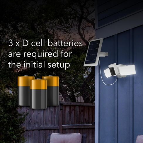 Wasserstein Floodlight واللوحة الشمسية المتوافقة مع Wyze Cam Outdoor/Outdoor V2 وWyze Battery Cam Pro - حل أمان كامل لكاميرا Wyze Outdoor V2/Battery Cam Pro (الكاميرا غير متضمنة) in Kuwait