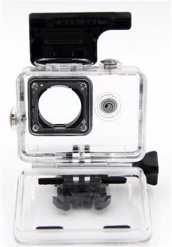 حافظة الإسكان شفافة تناسب GoPro Hero 4 3 Plus حافظة مضادة للماء، غطاء حماية حماية للغوص من Enegg، ملحقات بطول 45 مترًا متوافقة مع كاميرا Go Pro Hero 4 3+ Action in Kuwait