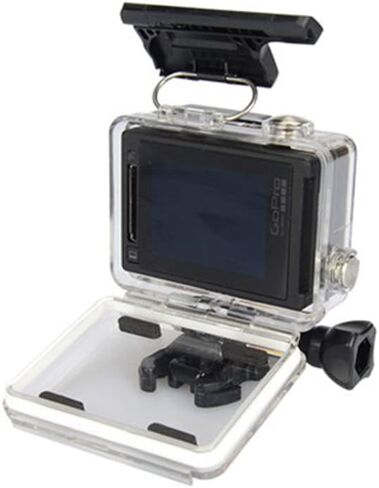 حافظة الإسكان شفافة تناسب GoPro Hero 4 3 Plus حافظة مضادة للماء، غطاء حماية حماية للغوص من Enegg، ملحقات بطول 45 مترًا متوافقة مع كاميرا Go Pro Hero 4 3+ Action in Kuwait