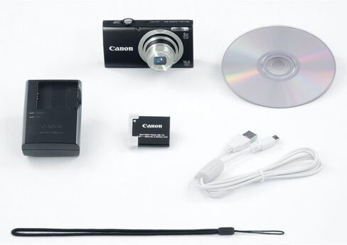 كاميرا Canon PowerShot A2300 IS الرقمية بدقة 16.0 ميجابكسل مع تكبير بصري 5x (أسود) (متجدد) in Saudi Arabia