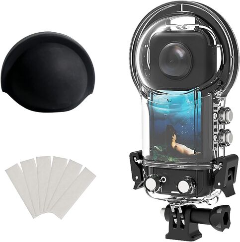 O'woda Diving Case for Insta360 X3, 50M/164FT Waterproof Housing Case Camera Underwater Protective Shell for Insta360 X3 Accessories in Saudi Arabia