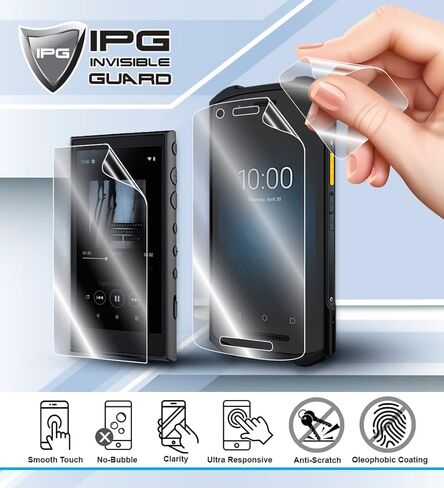 IPG for HiBy R3 II (Gen 2) Audio Player Screen Protector (2 Units) Hydrogel Invisible Screen Guard - HD Quality/Self-Healing/Bubble -Free for R3 II (Gen 2) in Saudi Arabia