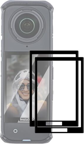 غشاء واقي للشاشة Insta 360 X4 لـ Insta360 X4 مضاد للخدش من الزجاج المقسى شاشة LCD طبقة حماية صلابة 9H (عبوتان) in Kuwait