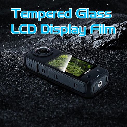 غشاء واقي للشاشة Insta 360 X4 لـ Insta360 X4 مضاد للخدش من الزجاج المقسى شاشة LCD طبقة حماية صلابة 9H (عبوتان) in Kuwait