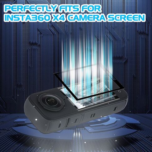 غشاء واقي للشاشة Insta 360 X4 لـ Insta360 X4 مضاد للخدش من الزجاج المقسى شاشة LCD طبقة حماية صلابة 9H (عبوتان) in Kuwait