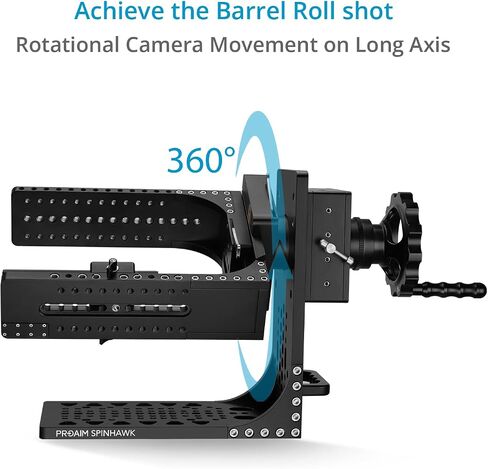 PROAIM Spinhawk Professional 360° Rolling Head for Heavy Camera Setups. for Filmmakers & Cinematographers. Offers Payload up to 40kg / 88lb. (GH-SPHK-01) in Saudi Arabia
