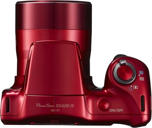 Canon PowerShot SX420 Digital Camera w/ 42x Optical Zoom - Wi-Fi & NFC Enabled (Red) (Renewed) in Saudi Arabia