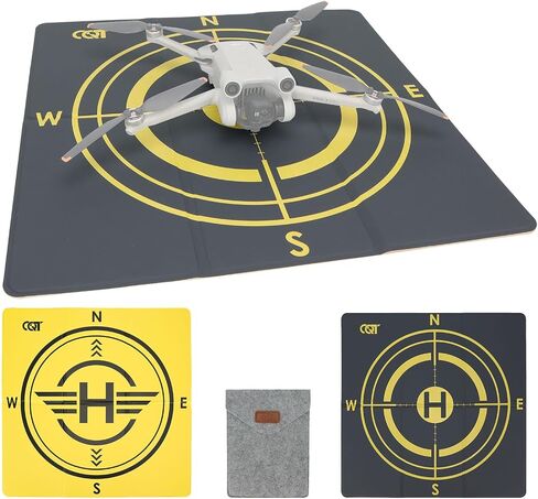 CQT Drone Landing Pad Universal Waterproof Weighted Portable Fast-Foldable Helipad Launch for DJI Mavic 3 Pro/Mini 2 SE/Air 2 2S/Mini 3 4 Pro/Mavic 2/Holy Stone/FPV/Avata/RC Quadcopters Accessories in Saudi Arabia