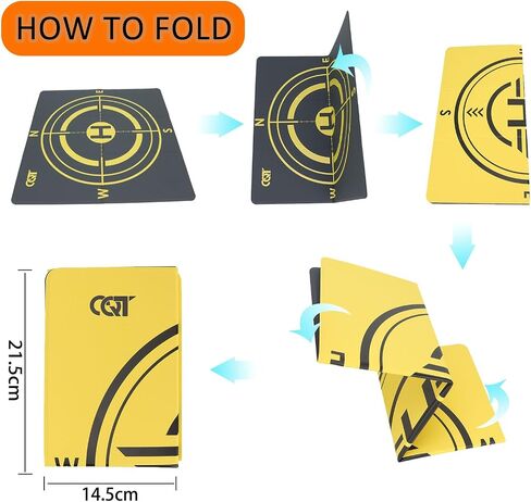 CQT Drone Landing Pad Universal Waterproof Weighted Portable Fast-Foldable Helipad Launch for DJI Mavic 3 Pro/Mini 2 SE/Air 2 2S/Mini 3 4 Pro/Mavic 2/Holy Stone/FPV/Avata/RC Quadcopters Accessories in Saudi Arabia