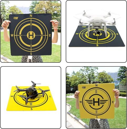 CQT Drone Landing Pad Universal Waterproof Weighted Portable Fast-Foldable Helipad Launch for DJI Mavic 3 Pro/Mini 2 SE/Air 2 2S/Mini 3 4 Pro/Mavic 2/Holy Stone/FPV/Avata/RC Quadcopters Accessories in Saudi Arabia