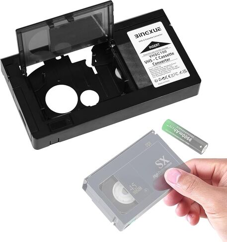 محول محول كاسيت VHS متوافق مع كاميرات الفيديو VHS-C SVHS مشغل كاسيت VHS بمحرك غير متوافق مع 8 مم/MiniDV/Hi8 in Saudi Arabia