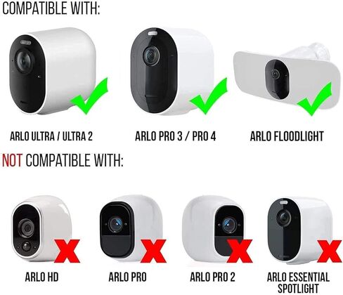 مصباح فاسرستين 3 في 1، شاحن، وتركيب مع محول خارجي 24.6 قدم (7.5 متر) متوافق مع Arlo Pro 3/Pro 4 & Arlo Ultra/Ultra 2-2000 لومن، تيار متردد 110-220 فولت in Kuwait