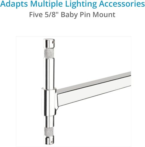 PROAIM Linkon 5/8" Triple Header for Lights & Lighting Accessories. 2.7' Wide Lighting Mount. includes Five 5/8" Baby-Pin Studs (P-LNKB-TH) in Saudi Arabia