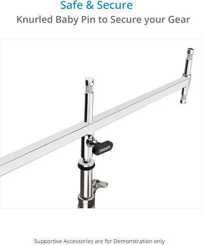 PROAIM Linkon 5/8" Triple Header for Lights & Lighting Accessories. 2.7' Wide Lighting Mount. includes Five 5/8" Baby-Pin Studs (P-LNKB-TH) in Saudi Arabia