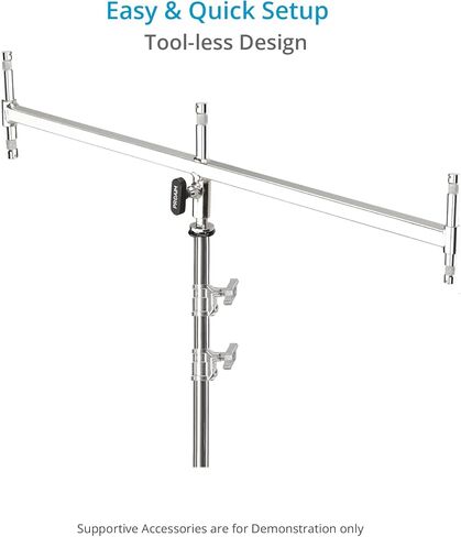 PROAIM Linkon 5/8" Triple Header for Lights & Lighting Accessories. 2.7' Wide Lighting Mount. includes Five 5/8" Baby-Pin Studs (P-LNKB-TH) in Saudi Arabia