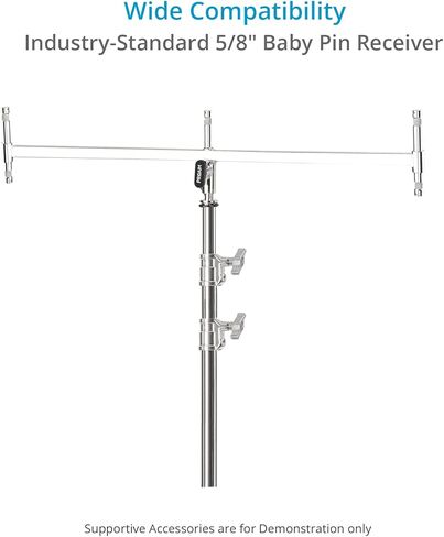 PROAIM Linkon 5/8" Triple Header for Lights & Lighting Accessories. 2.7' Wide Lighting Mount. includes Five 5/8" Baby-Pin Studs (P-LNKB-TH) in Saudi Arabia