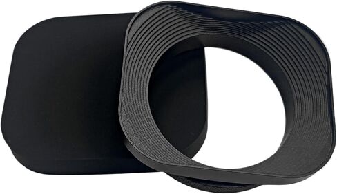 غطاء عدسة كاميرا 43 ملم، مقاس عالمي، تصميم مربع، يناسب Canon، Nikon، Fujifilm، Sony والمزيد، سبائك الألومنيوم، أسود in Kuwait