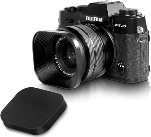 غطاء عدسة كاميرا 43 ملم، مقاس عالمي، تصميم مربع، يناسب Canon، Nikon، Fujifilm، Sony والمزيد، سبائك الألومنيوم، أسود in Kuwait