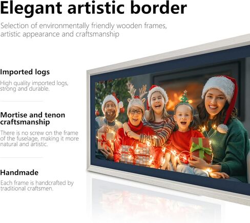 إطار صور رقمي واي فاي مقاس 21.5 بوصة - إطار صور رقمي كبير بدقة 1920x1080 FHD، إطار صور إلكتروني ذكي مع تدوير تلقائي، مستشعر للضوء، مشاركة الصور ومقاطع الفيديو عبر التطبيق، هدية للعائلات والأصدقاء in Kuwait