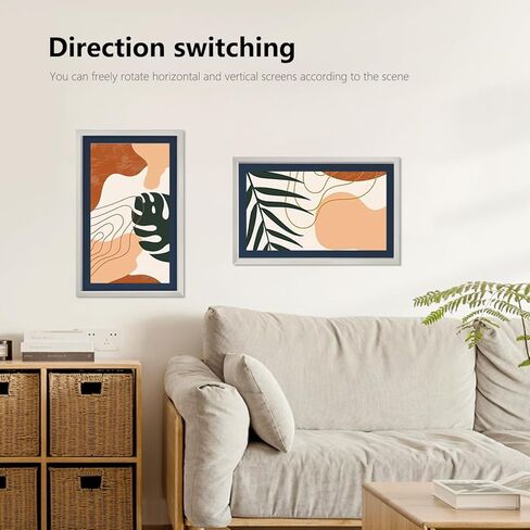 إطار صور رقمي واي فاي مقاس 21.5 بوصة - إطار صور رقمي كبير بدقة 1920x1080 FHD، إطار صور إلكتروني ذكي مع تدوير تلقائي، مستشعر للضوء، مشاركة الصور ومقاطع الفيديو عبر التطبيق، هدية للعائلات والأصدقاء in Kuwait