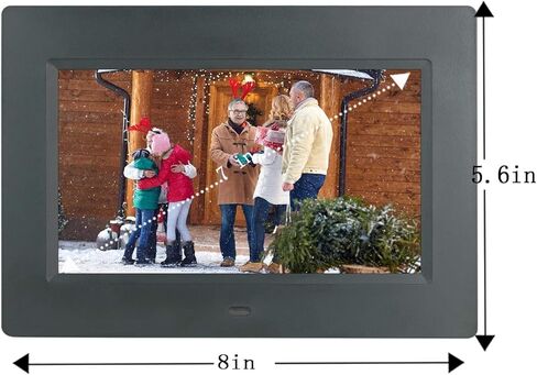 إطار صور رقمي بإطار صور إلكتروني مقاس 7 بوصات وشاشة IPS عريضة بدقة 1024 × 600 - وظيفة التقويم/الساعة، مشغل MP3/ صور/فيديو مع جهاز تحكم عن بعد، يدعم بطاقة SD وUSB in Kuwait