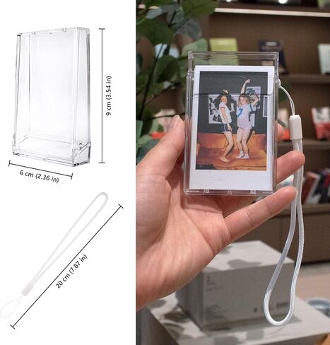 عبوتان - صندوق تخزين صور 2×3، حافظة صور متوافقة مع صور بولارويد مقاس 3 بوصات - حافظة فيلم Fujifilm Instax Mini 12 11 9 8 7 70 40 90 99 EVO - شفافة in Saudi Arabia