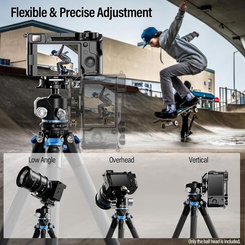 SIRUI 36mm Low Profile Ball Head KS-30, 360° Double Panoramic Aluminium Alloy Tripod Head for Camera, Camcorder, Professional Heavy Duty Ball Head for Tripod, Monopod, Camera Slider, Max Load 20KG in Saudi Arabia
