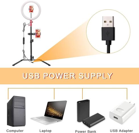 Godox LR120 Ring Light Kit, 12" Ring Light with Adjustable Stand, 3000K to 6000K Brightness 10%-100% CRI 90+ with Cell Phone Holder for Live Stream/Makeup/YouTube/TikTok in Kuwait