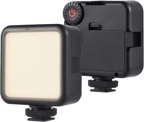 مصباح فيديو LED من Andoer على الكاميرا، مصباح فيديو صغير للجيب، ضوء تصوير فوتوغرافي بدرجة حرارة لون 5600 كلفن مع 25 قطعة خرز، 3 حوامل أحذية باردة للبث المباشر للاستوديو المنزلي والتصوير الفوتوغرافي التجاري in Saudi Arabia
