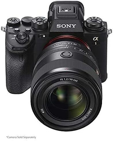 Sony FE 50mm F1.2 GM (SEL50F12GM) Full-Frame Lens Bundle with Backpack, 72mm 3PC Filter Kit, Lexar 64GB SD Card, Monopod + More | Sony 50mm Lens in Kuwait