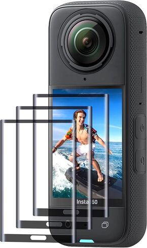 واقي شاشة CYNOVA Upgrade Insta 360 X4 من الزجاج المقسى لملحقات Insta360 X4، فائق الدقة، صلابة 9H، مقاوم للخدش، مضاد لبصمات الأصابع in Kuwait