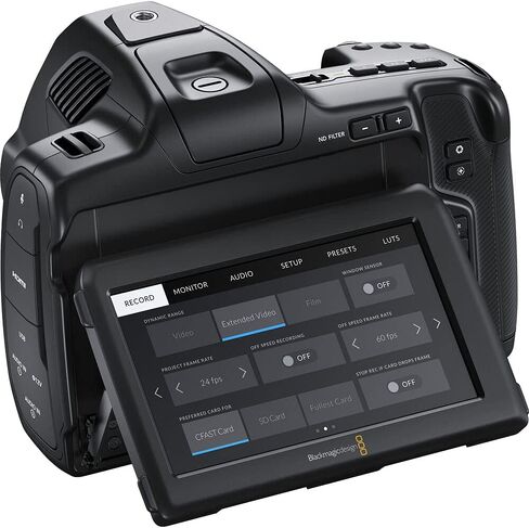 Blackmagic Design Pocket Cinema Camera 6K Pro (EF Mount) (CINECAMPOCHDEF06P) + 128GB Tough Card + Corel Photo Software + NPF550 Battery + Case + LED Light + Cleaning Set + HDMI Cable + More in Kuwait