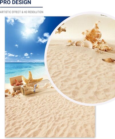 Allenjoy Summer Tropical Seaside Beach Backdrop Hawaii Island Palm Trees Photography Background for Pictures Sea Luau Themed Party 5x7ft Kids Portrait Photoshoot Decorations Photo Booth Studio Props in Saudi Arabia