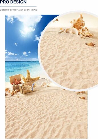 Allenjoy Summer Tropical Seaside Beach Backdrop Hawaii Island Palm Trees Photography Background for Pictures Sea Luau Themed Party 5x7ft Kids Portrait Photoshoot Decorations Photo Booth Studio Props in Saudi Arabia