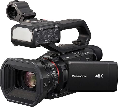 كاميرا فيديو Panasonic HC-X2000 4K Pro (أسود) مع (2) بطاقات SD سعة 128 جيجابايت وسرعة 300 ميجابايت/ثانية، وبطاريتين احتياطيتين ومجموعة شاحن، وحقيبة Koah مقاومة للطقس، وقارئ Koah PRO Type-C SD وحزمة حقيبة تخزين (7 عناصر) in Saudi Arabia