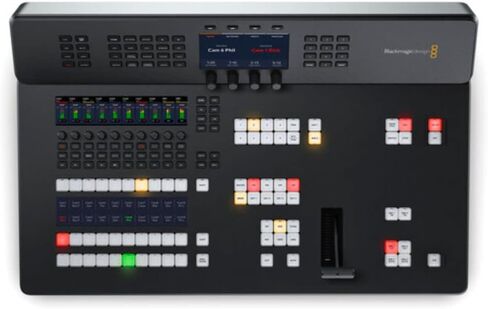 حزمة Blackmagic Design ATEM Television Studio HD8 ISO مع سماعات رأس استريو K240 Pro Studio، و10 بوصات BNC إلى BNC، وسلك طاقة للكمبيوتر الشخصي بطول 6 بوصات، ومناديل تنظيف Kellards in Saudi Arabia